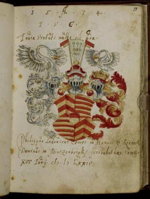 Philippus Ludovicus comes in Hanaw et Rieneck. Venedig 1574