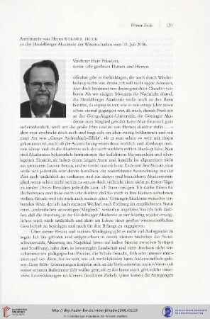 Antrittsrede vom 15. Juli 2006