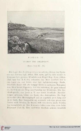 27: Paros, 3, Pythion und Asklepieion