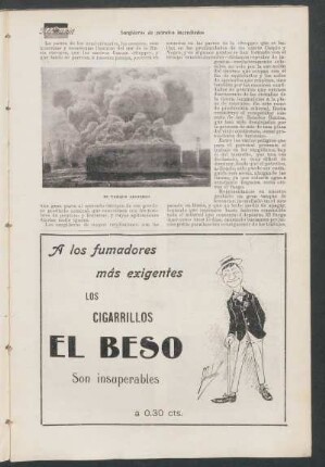 Surgideros de petroleo incendiados