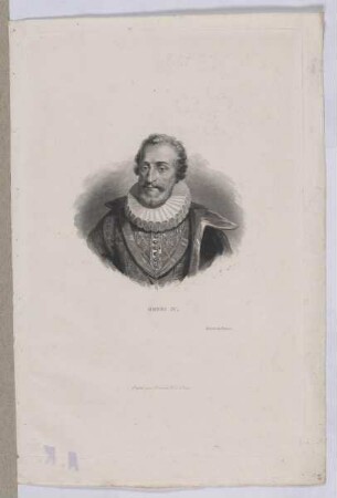 Bildnis des Henri IV., König von Frankreich