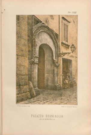Tav. XVIII. Palazzo Brancaccio alla Renovella