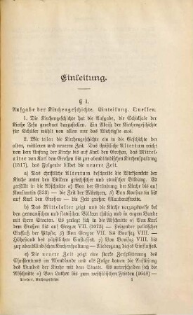 Lehrbuch der katholischen Religion für Obergymnasien, 4. Abriß der Kirchengeschichte