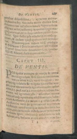 Caput III. De Ventis
