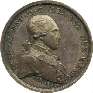 König Friedrich August I. - Rückkehr aus Warschau