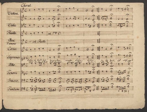 Choral: Drum so laßt uns immerdar