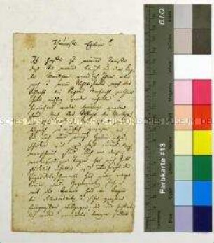 Brief des Peter Daniel Hauschild an seine Eltern; Schweidnitz, 3. Juni 1813