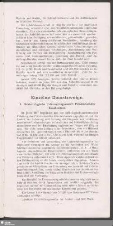 Einzelne Dienstzweige