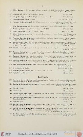 Fayencen, Orientalische und Europäische Porzellane (Nr. 110-374)