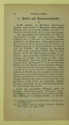 C. Volks- und Staatsverhältnisse
