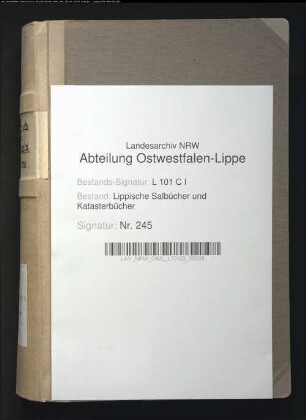 Anlagen zum Salbuch des Amtes Varenholz von 1721