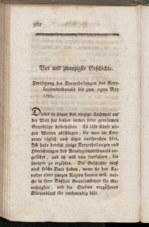 Vier und zwanzigste Geschichte - Fünf und zwanzigste Geschichte