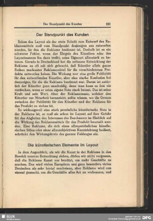 Die künstlerischen Elemente im Layout