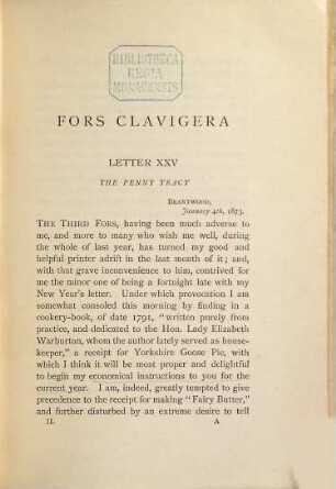 Fors clavigera : Letters to the workmen and labourers of Great Britain, II