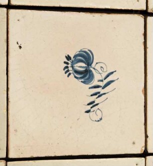 Fliese mit kleiner Blume