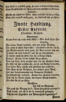 Zwote Handlung.