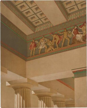 Bürklein, Friedrich; Tempel - Perspektive