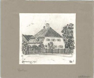 Gsaenger, Gustav; München - Pasing; Schloss Blutenburg - Pfarrhaus (Perspektive)