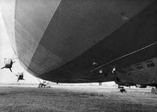 Rumpf des Zeppelin-Luftschiffs in Friedrichshafen, Deutschland