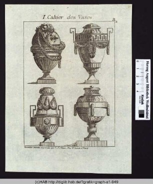 I. Cahier des Vases.