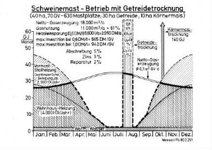 Schweinemast-Betrieb mit Getreidetrocknung