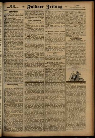 Zweite Ausgabe vom Samstag, den 27. Mai 1916.