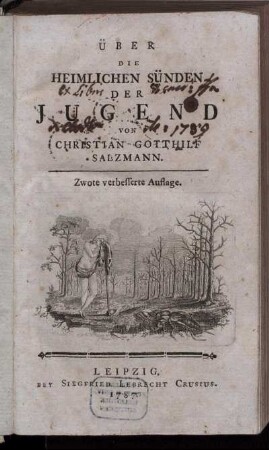 Über Die Heimlichen Sünden Der Jugend