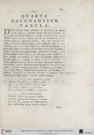 VI. Quarta bacchantium tabula