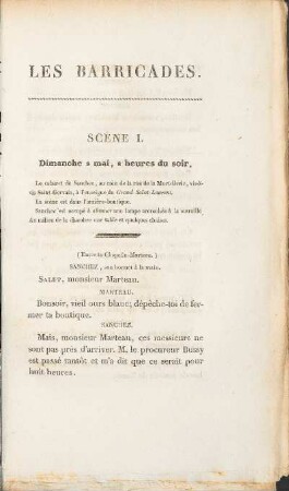 Scene I. Dimanche 8 mai, 8 heures du soir