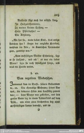 §. 49. Vom negativen Wiedersehen