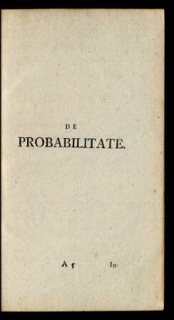 De Probabilitate