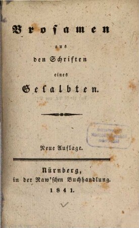 Brosamen aus der Schriften eines Gesalbten