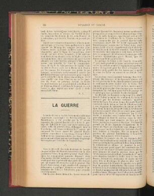 La Guerre.