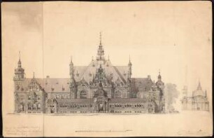 Geschäftshaus für den Verein Deutscher Buchhändler, Leipzig: Ansicht (vgl. Inv.Nr. 8294) 1:200