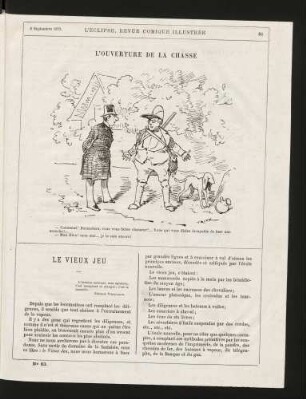L'ouverture de la chasse