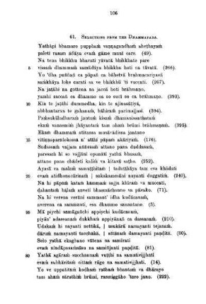 61. Selections From The Dhammapada