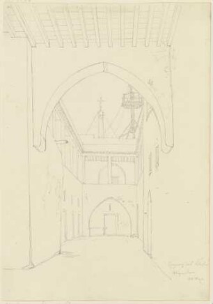 Eingang zu einem Kloster in Alexandria