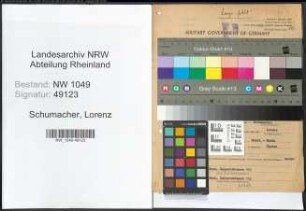 Entnazifizierung Lorenz Schumacher , geb. 14.08.1898 (Arbeiter)