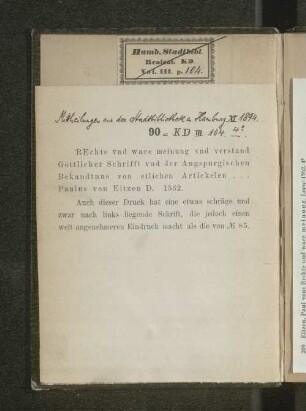 [Bibliographische Angaben]
