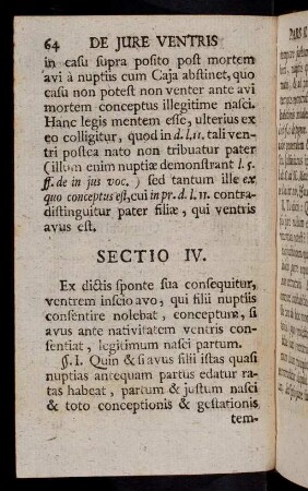 64-70, Sectio IV - VI