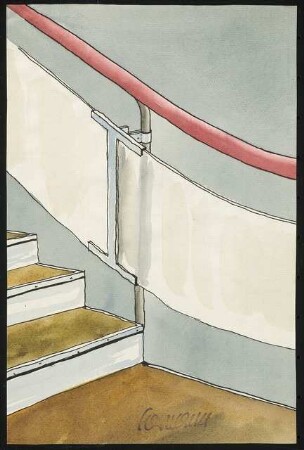 Skizze: Treppe, Ausschnitt