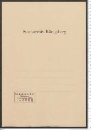 Bischof Johann von Ermland an den Ordensprokurator Johann betreffend Verwendung der Kurfürsten oder des Röm. Königs beim Papste für den Orden. Allegationen des Ardicin. Bischof von Ösel. Heilsberg 1421 an Leonardi.