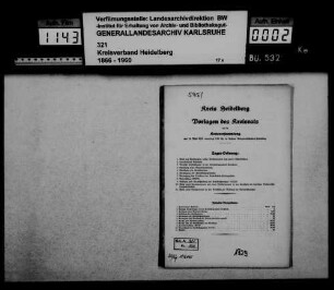Vorlagen des Kreisrats an die Kreisversammlung 1929