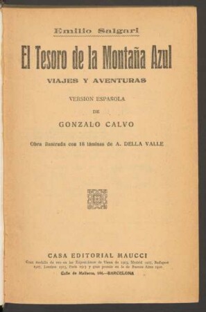 El tesoro de la Montaña Azul