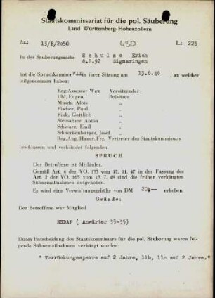Schulze, Erich