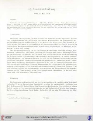 27. Konsistorialordnung