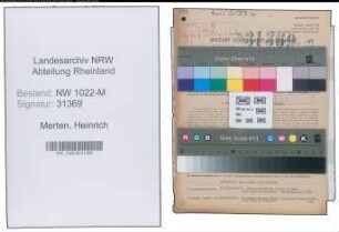 Entnazifizierung Heinrich Merten , geb. 04.03.1892 (Maurer)