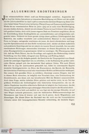 Allgemeine Erörterungen