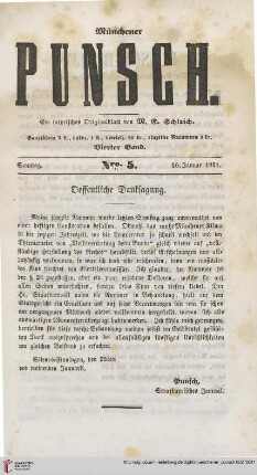 Nro. 5 (26. Januar 1851)