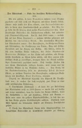 Der Rheinbund. - Ende der deutschen Reichsverfassung. 1806